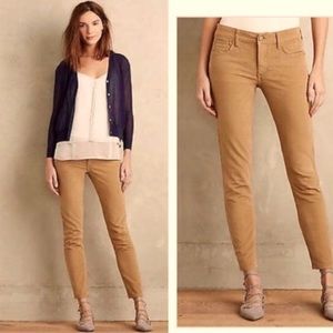 Pilcro and the Letterpress corduroy pants  cognac color skinny cut no 27